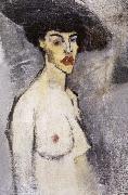 Amedeo Modigliani Female nude with hat china oil painting artist